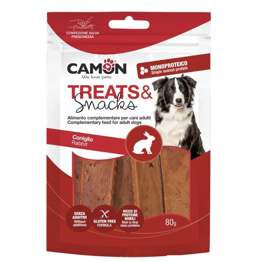 Camon Jerky di Coniglio Snack Per Cani 80g