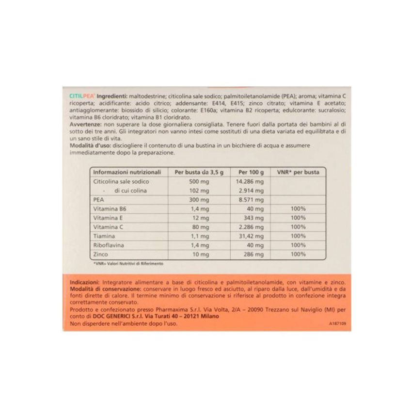 Citilpea Integratore Alimentare in Bustine, Confezione da 30