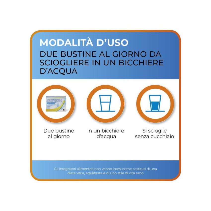Sustenium Bustine di Magnesio e Potassio - Confezione da 28 Pezzi
