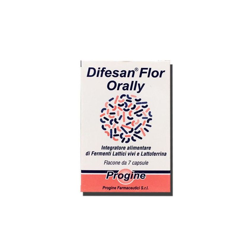 Difesan Flor - Probiotico Orale, Confezione da 7 Capsule