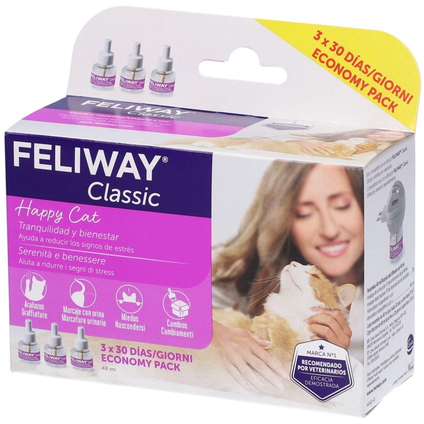 Ricarica Feliway Classic per Gatti - Confezione da 3 Pezzi