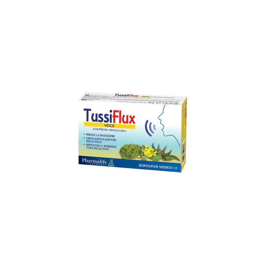 Tussiflux Voce - Trattamento di Supporto per la Voce - 30 Compresse