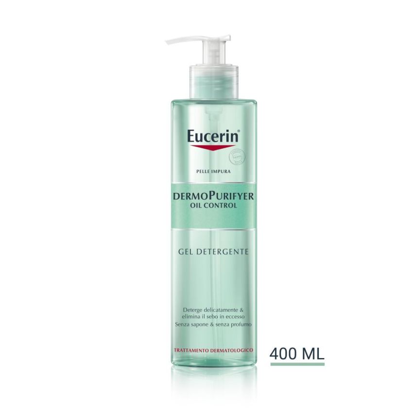 Gel Detergente per il Controllo dell'Olio Eucerin DermoPurifyer - 400ml