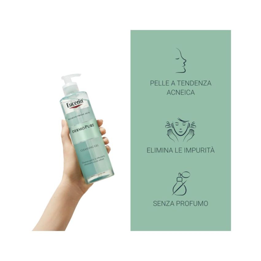 Gel Detergente per il Controllo dell'Olio Eucerin DermoPurifyer - 400ml