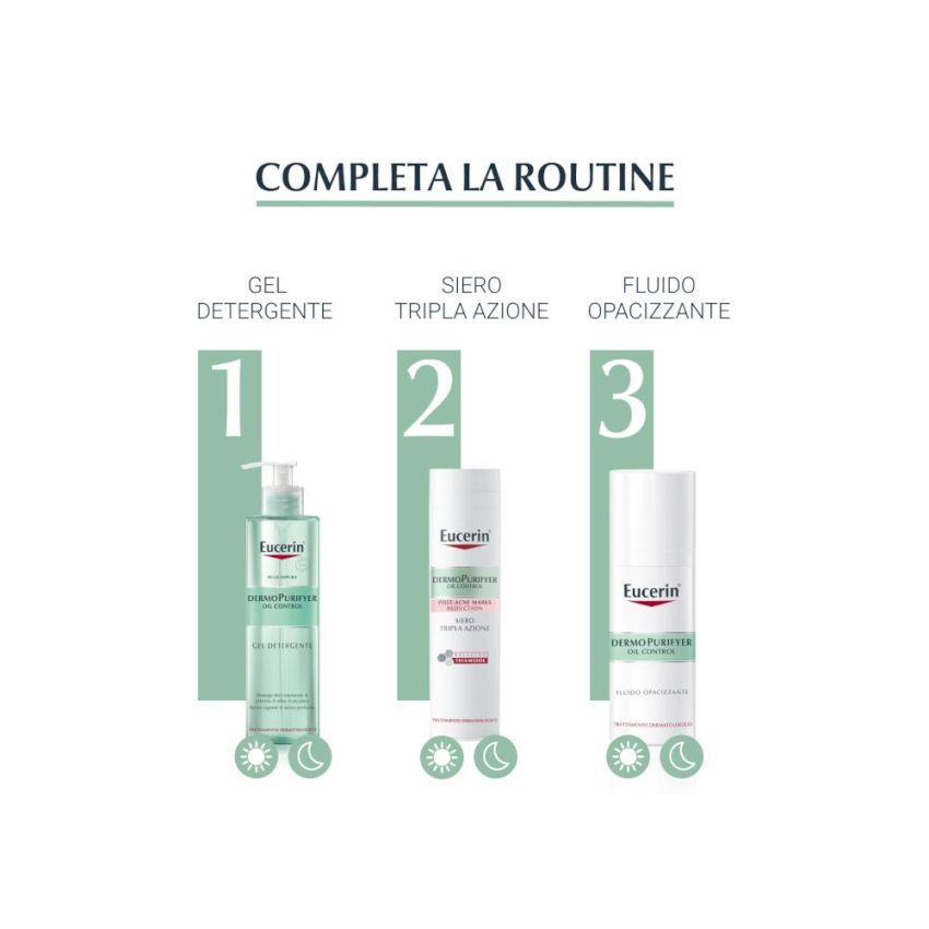 Gel Detergente per il Controllo dell'Olio Eucerin DermoPurifyer - 400ml