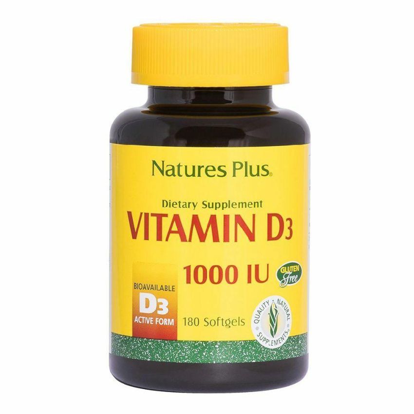 Nature's Plus Vitamina D3 1000UI - 180 Perle di Softgels
