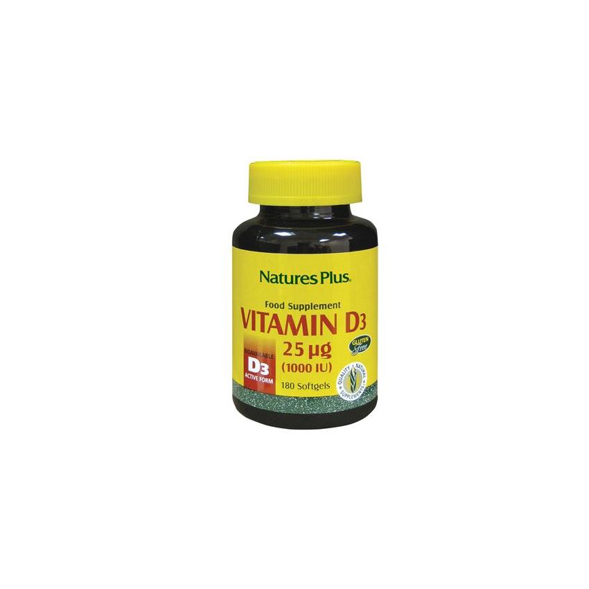 Nature's Plus Vitamina D3 1000UI - 180 Perle di Softgels