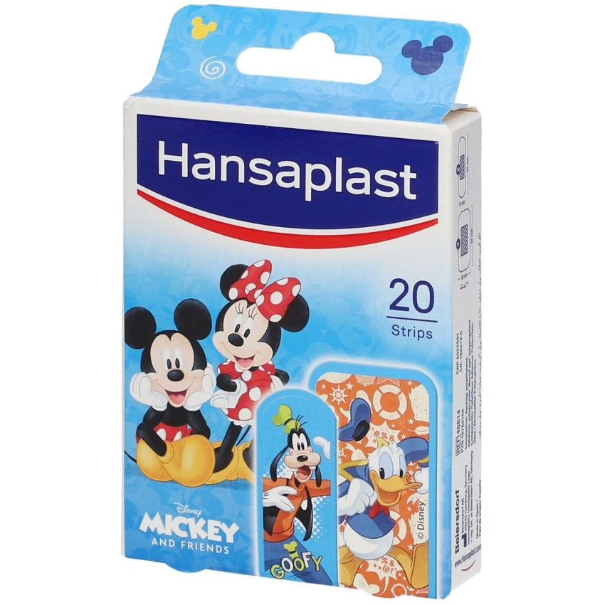 Hansaplast Mickey Mouse Cerotti, Confezione da 20 Pezzi