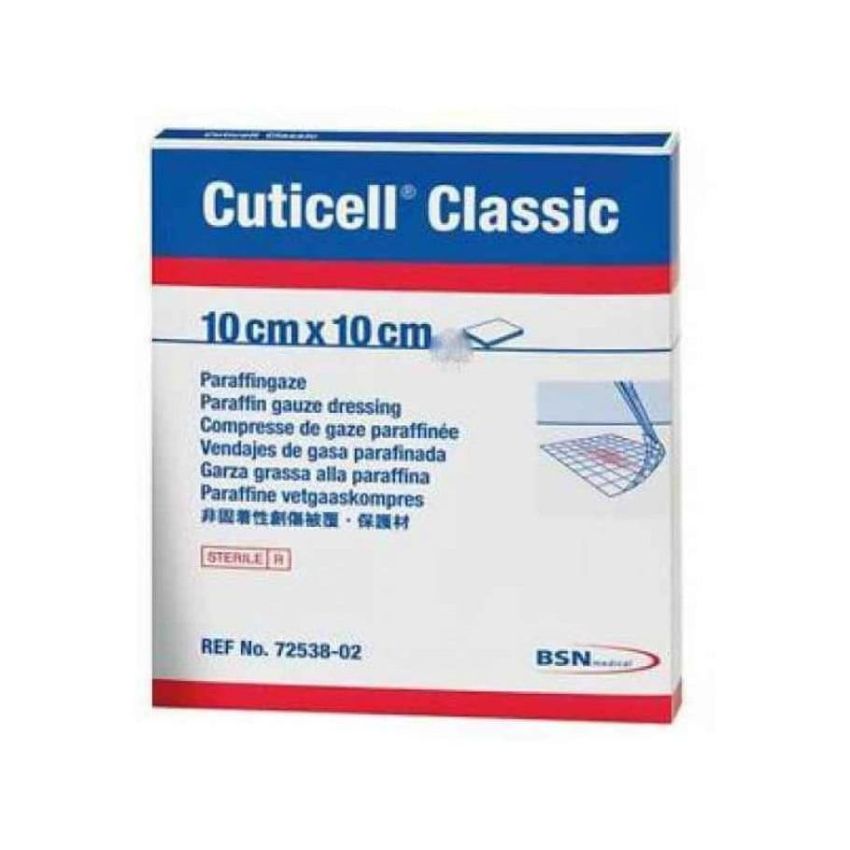 Cuticell Classic Garza di Cotone 10x10cm, Pacco da 5 Pezzi