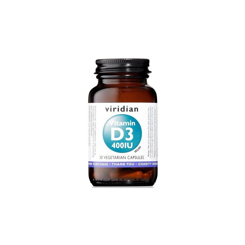Viridian Vitamin D3 - 400 IU, 30 Compresse