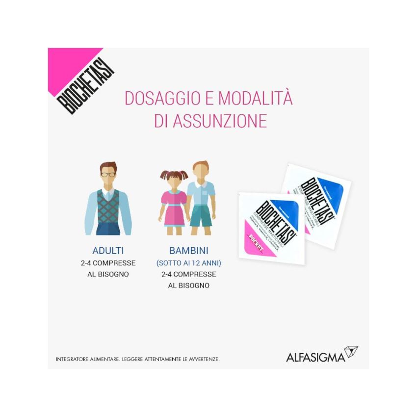 Biochetasi Pocket: 18 Compresse Masticabili Bio-Integratore