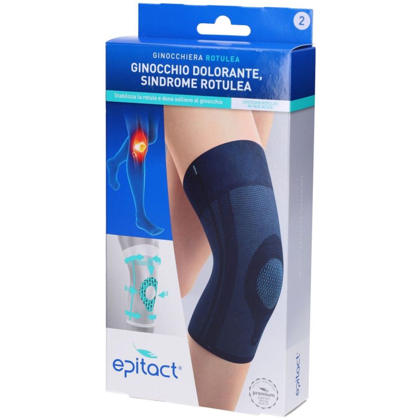 Ginocchiera Epitact Rotulea, Taglia 2 - Supporto Ortopedico per il Ginocchio