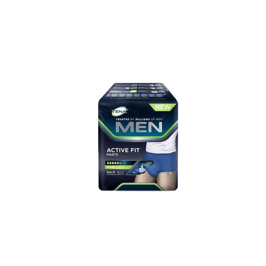 Tena Men Active Fit Pants, Taglia M - Pacco da 9 Pezzi