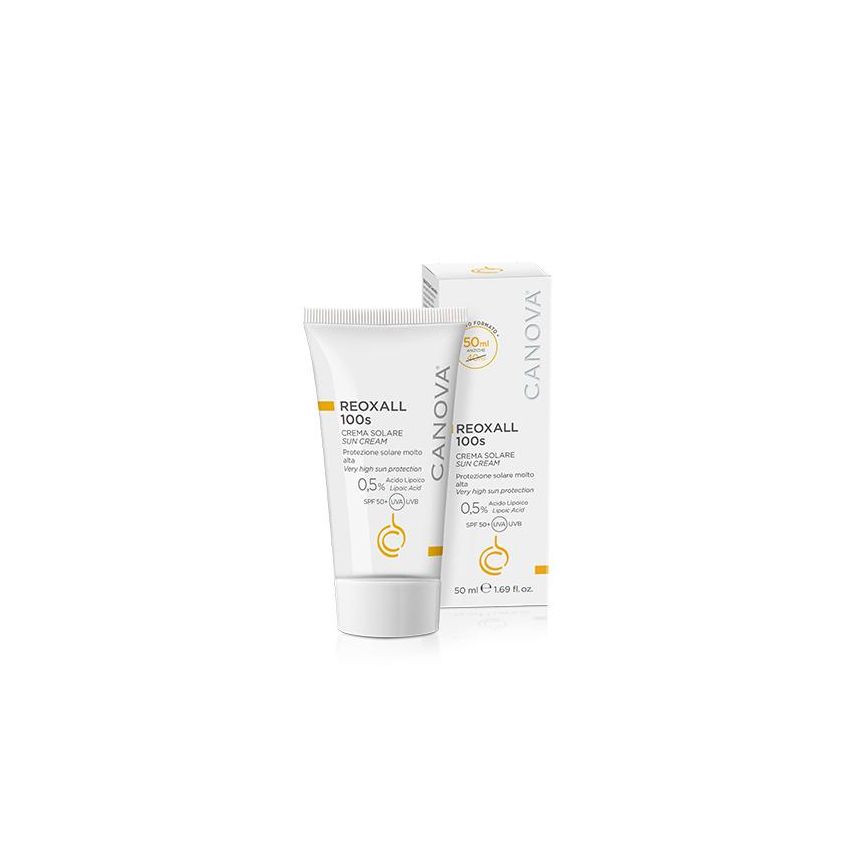 Crema Solare Canova Reoxall SPF 50 - Protezione Alta, 50ml