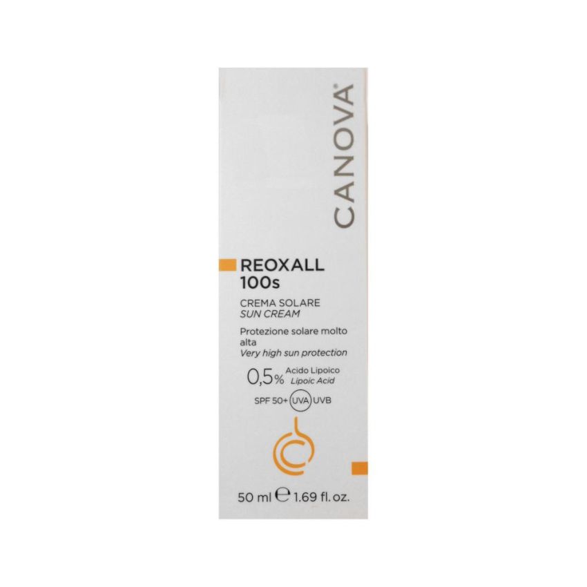 Crema Solare Canova Reoxall SPF 50 - Protezione Alta, 50ml