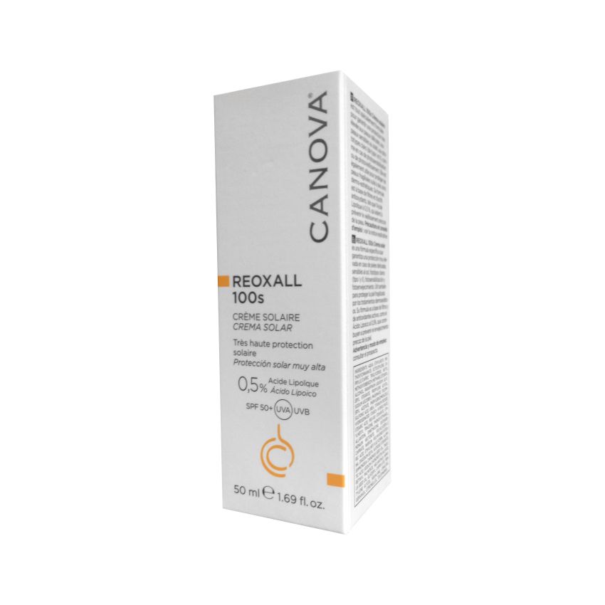 Crema Solare Canova Reoxall SPF 50 - Protezione Alta, 50ml