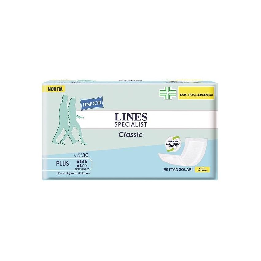 Lines Specialist Classic - Pannolone Rettangolare Senza Barriera - 30 Pezzi
