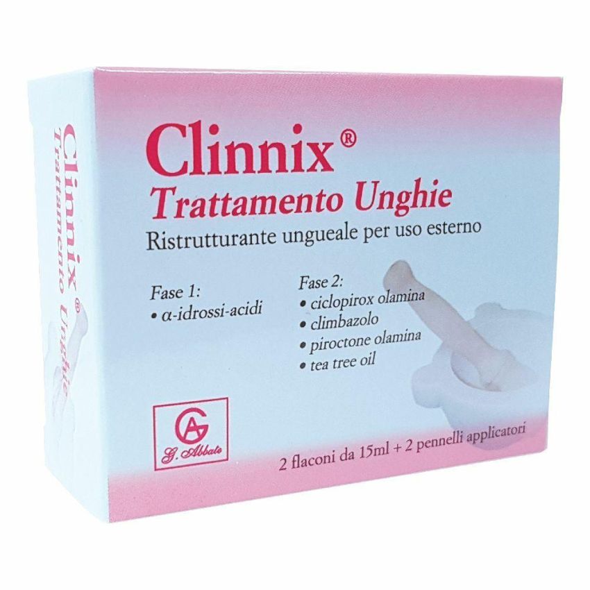 Clinnix Trattamento Rinforzante per Unghie Doppio Pack 2x15ml