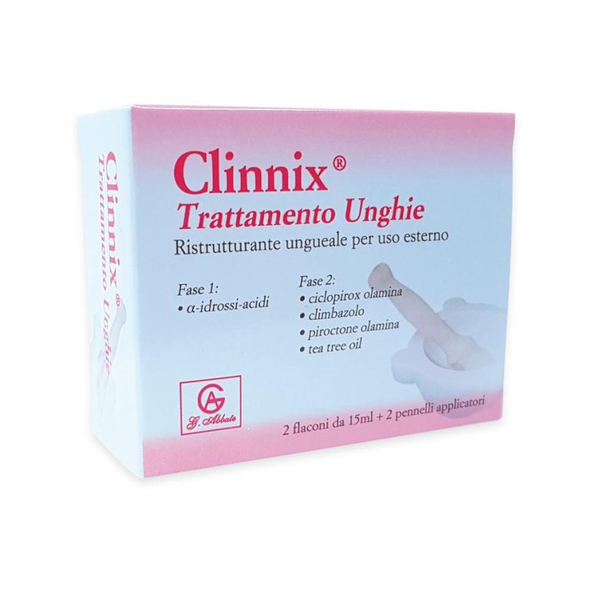 Clinnix Trattamento Rinforzante per Unghie Doppio Pack 2x15ml