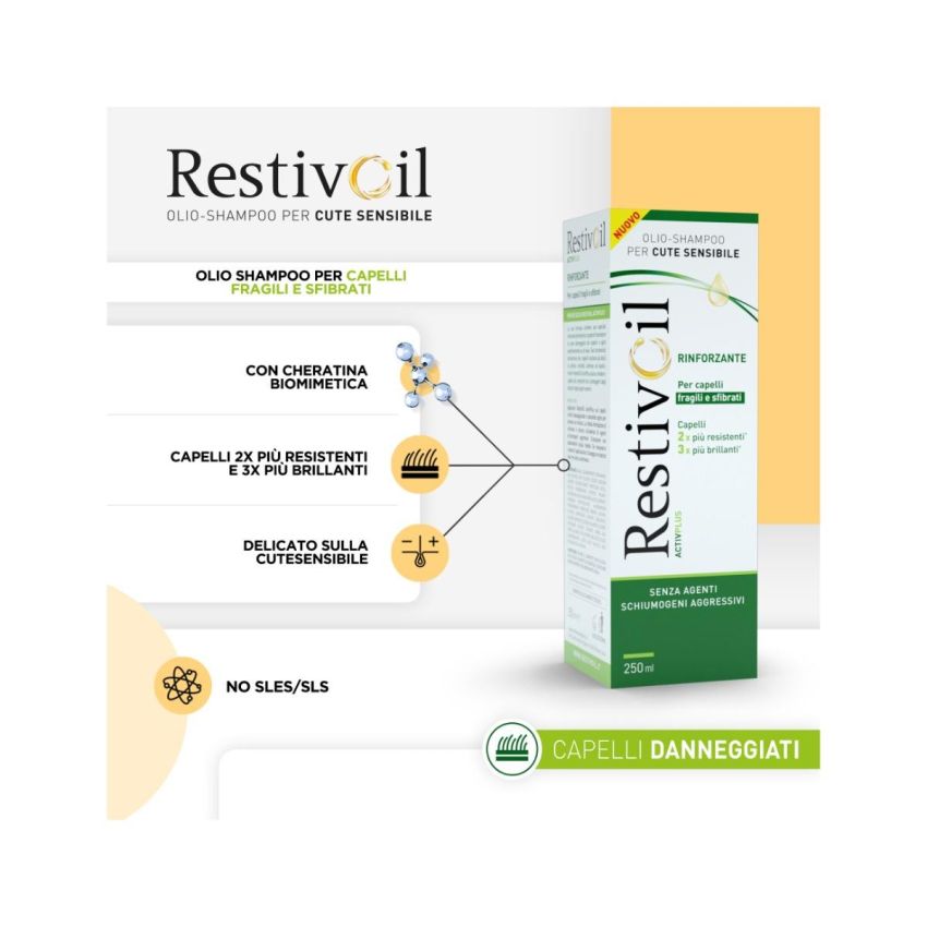 Restivoil Activ Plus Hydrating Hair Care Oil - 250ml