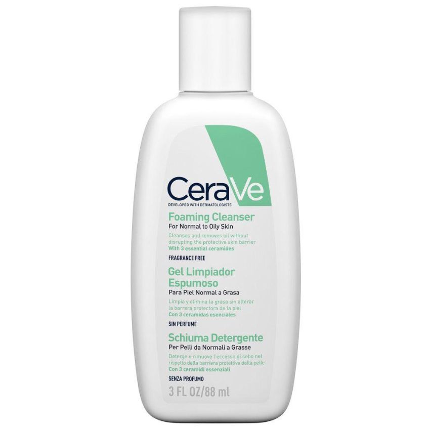 CeraVe Schiuma Detergente Seboregolatrice per Pelle Grassa - 88 ml