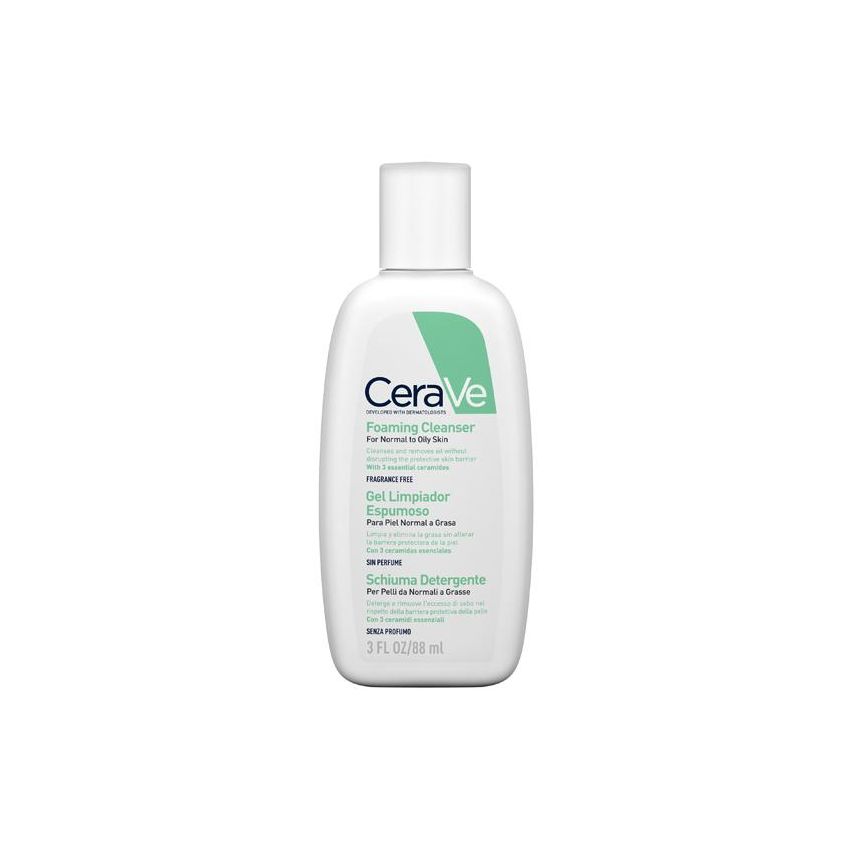 CeraVe Schiuma Detergente Seboregolatrice per Pelle Grassa - 88 ml
