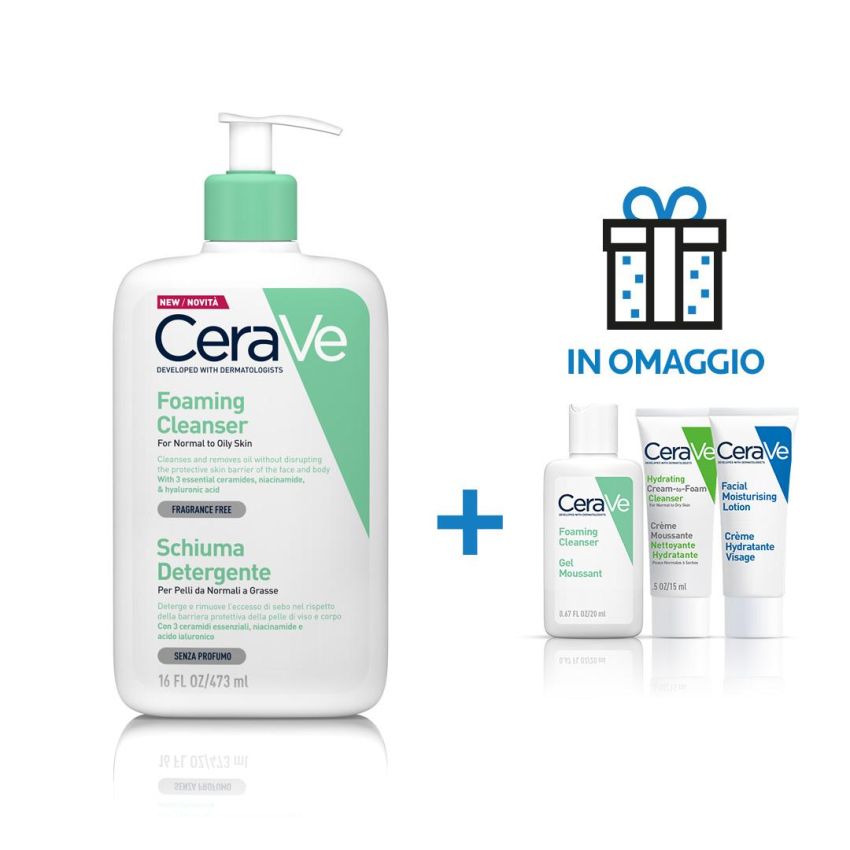 CeraVe Schiuma Detergente Viso Seboregolatrice - 473 ml