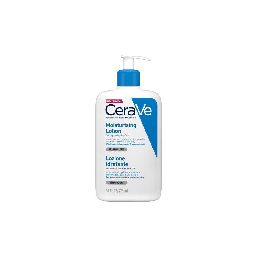 CeraVe Lozione Idratante Corpo per Pelle Secca o Molto Secca, 473ml