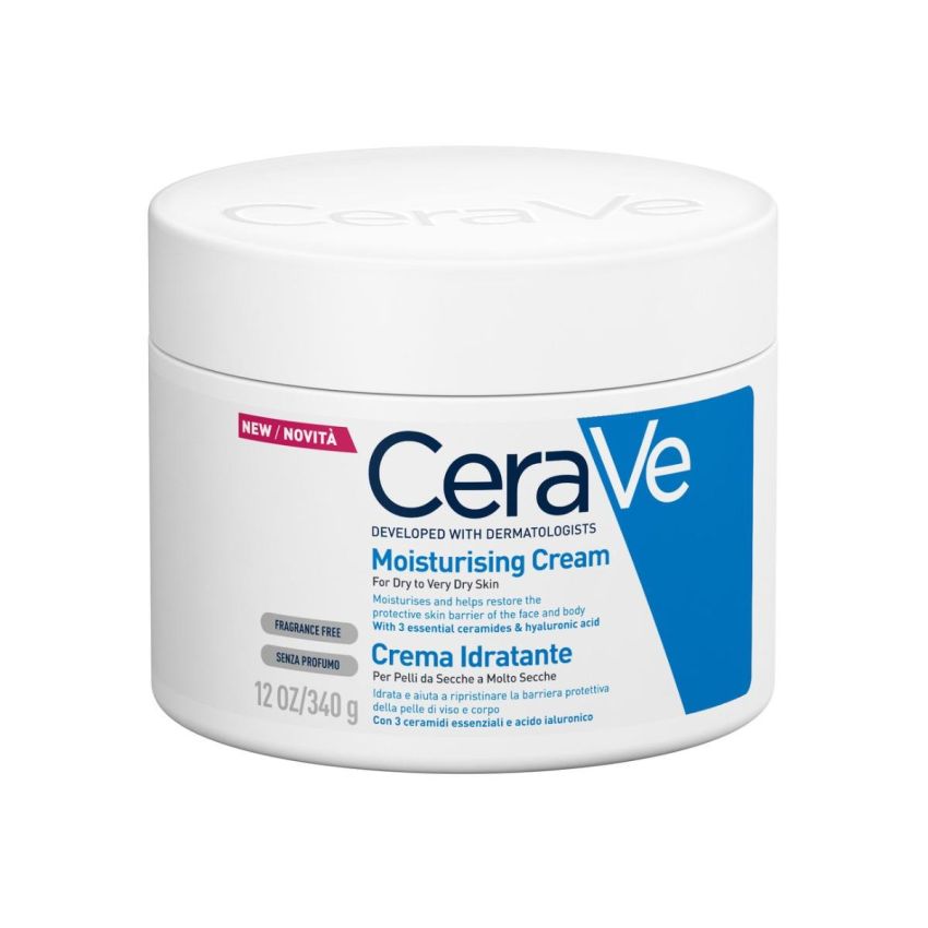 CeraVe Crema Idratante Intensiva per Pelle Estremamente Secca, 340g