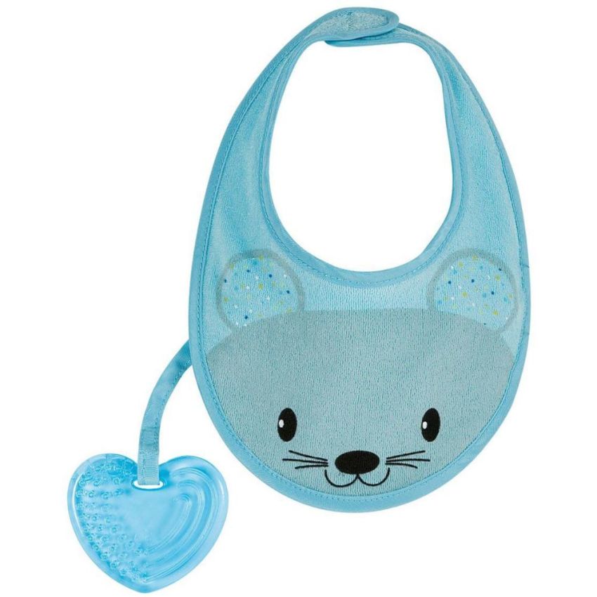 Chicco Bavaglino Fresh Azzurro con Massaggiagengive