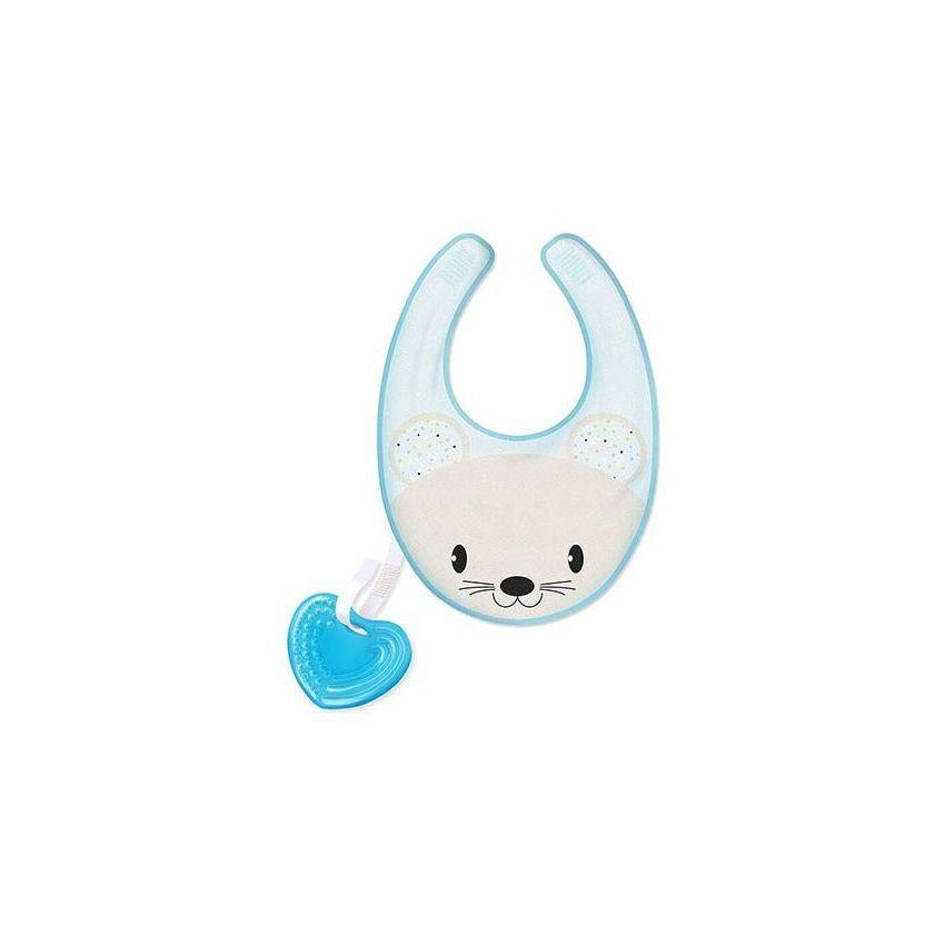 Chicco Bavaglino Fresh Azzurro con Massaggiagengive