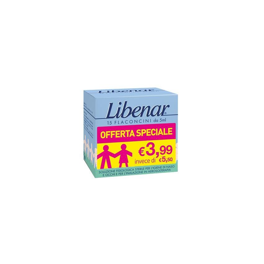 Libenar Soluzione Salina - 15 Flaconcini da 5ml