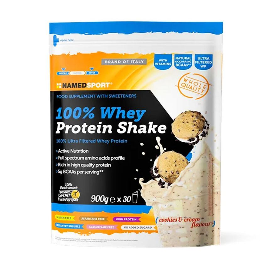 Named Sport Pure Whey Protein Shake, Cookies & Cream Flavor, 900g