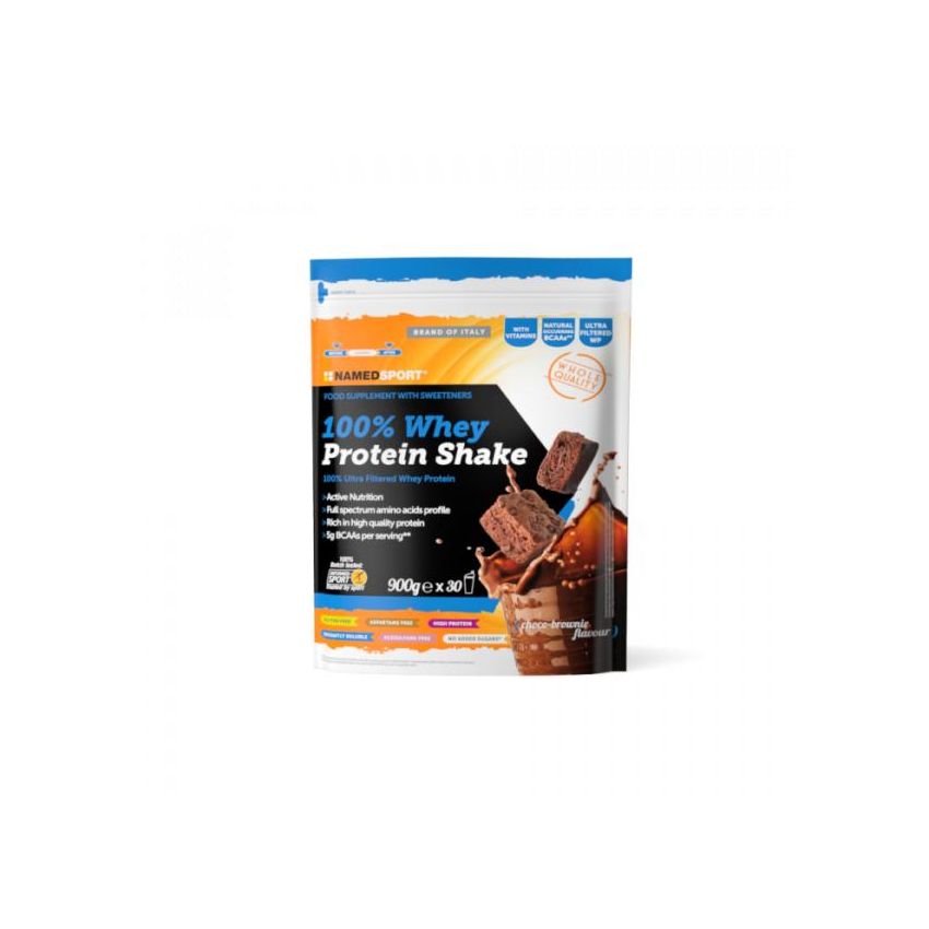 Named Sport 100% Pure Whey Protein Shake - Choco Brownie Flavor, 900g