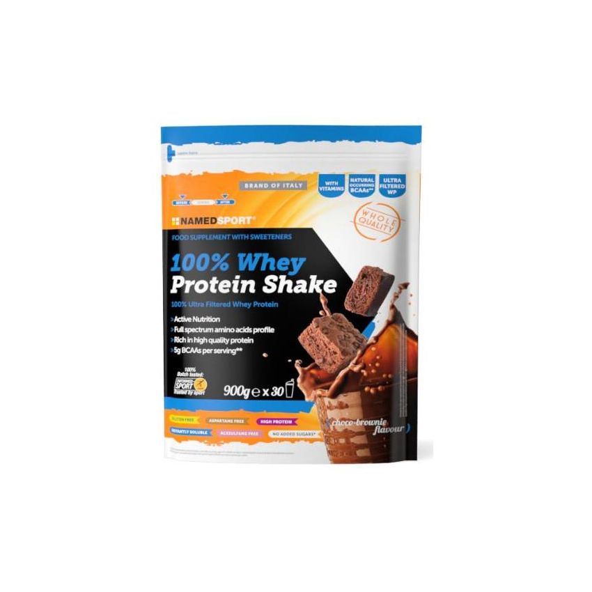 Named Sport 100% Pure Whey Protein Shake - Choco Brownie Flavor, 900g
