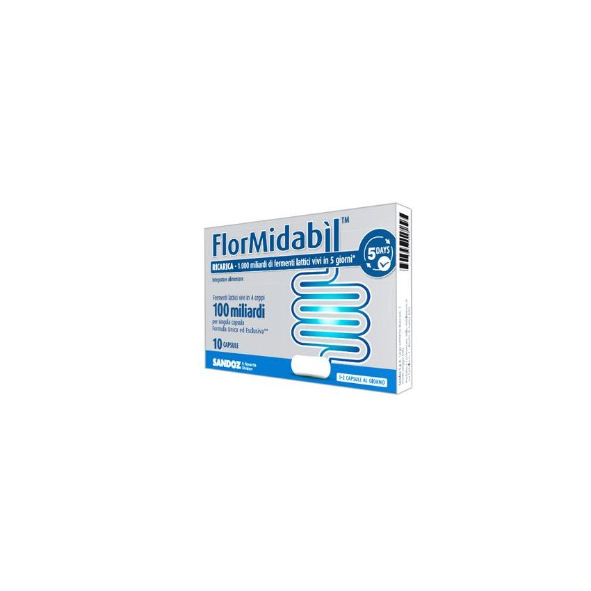 Flormidabil Ricarica 10 Capsule 100 Miliardi di Probiotici
