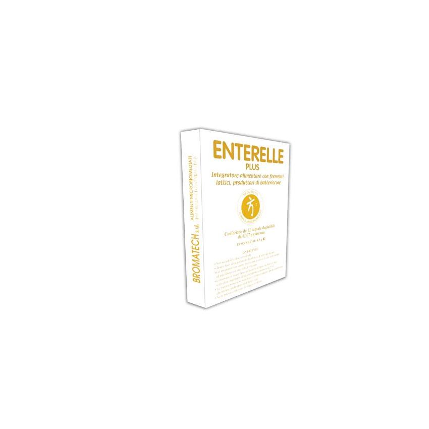 Enterelle Plus Probiotic Supplement - Pack di 12 Capsule