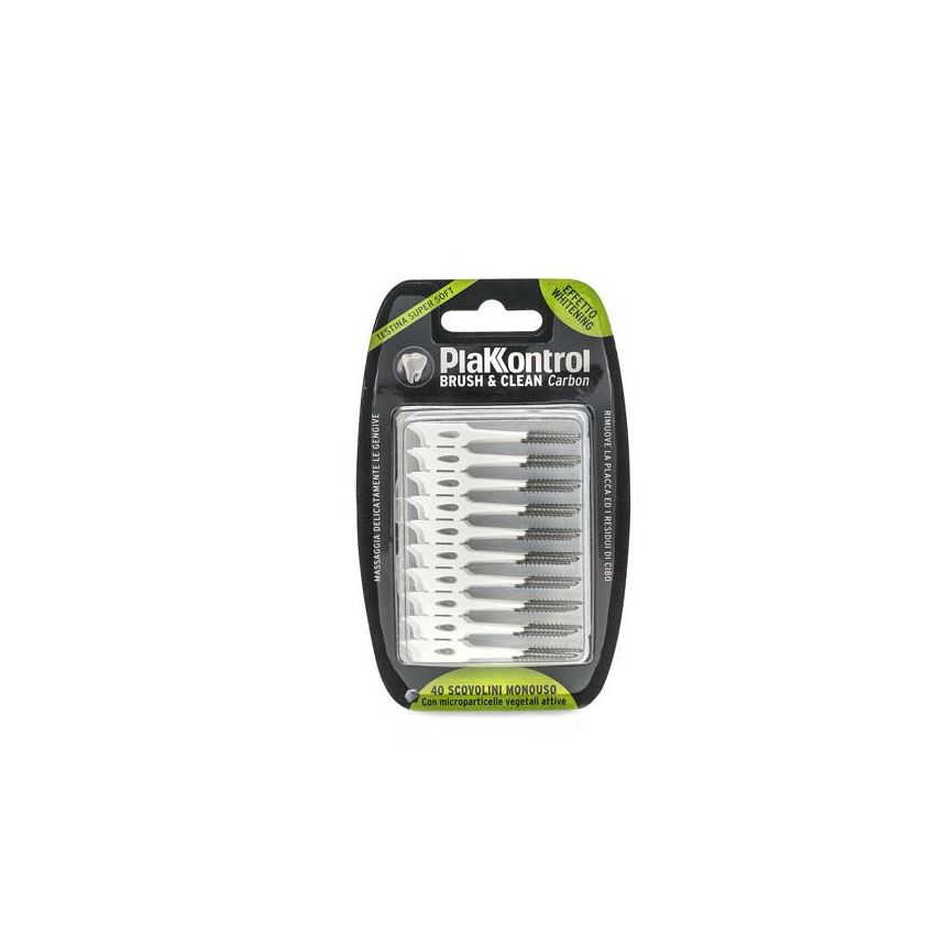 Plakkontrol Brush E Clean Carbon - 40 Scovolini Dentali Monouso
