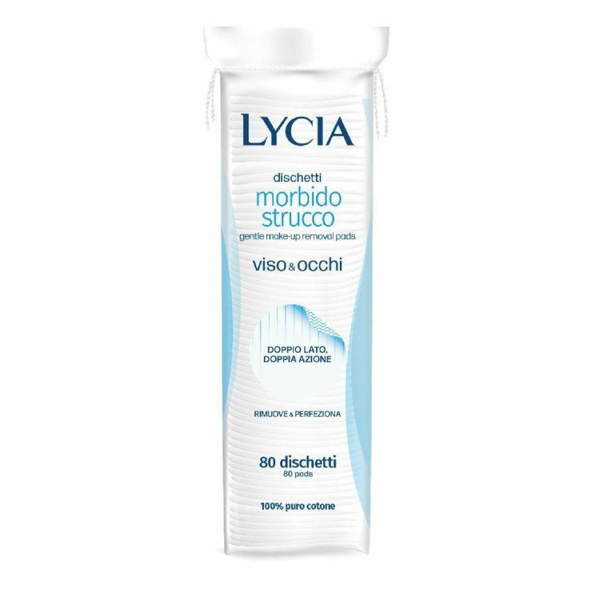 Lycia Struccanti - Dischetti di Cotone per Rimozione Trucco - 80 Pezzi