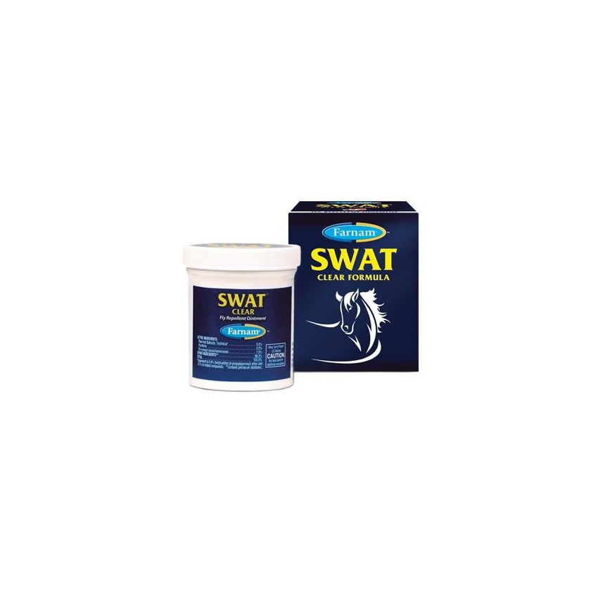 Swat Formula Trasparente - Unguento Repellente per Insetti per Cavalli, 200g