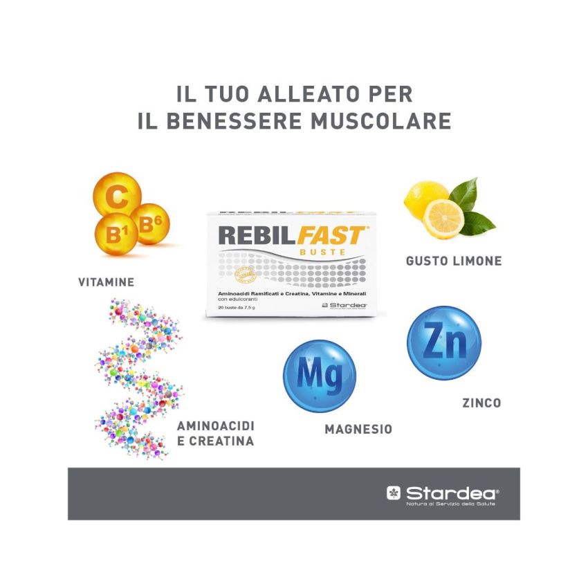 Rebilfast 20 Bustine da 7,5g - Integratore Alimentare