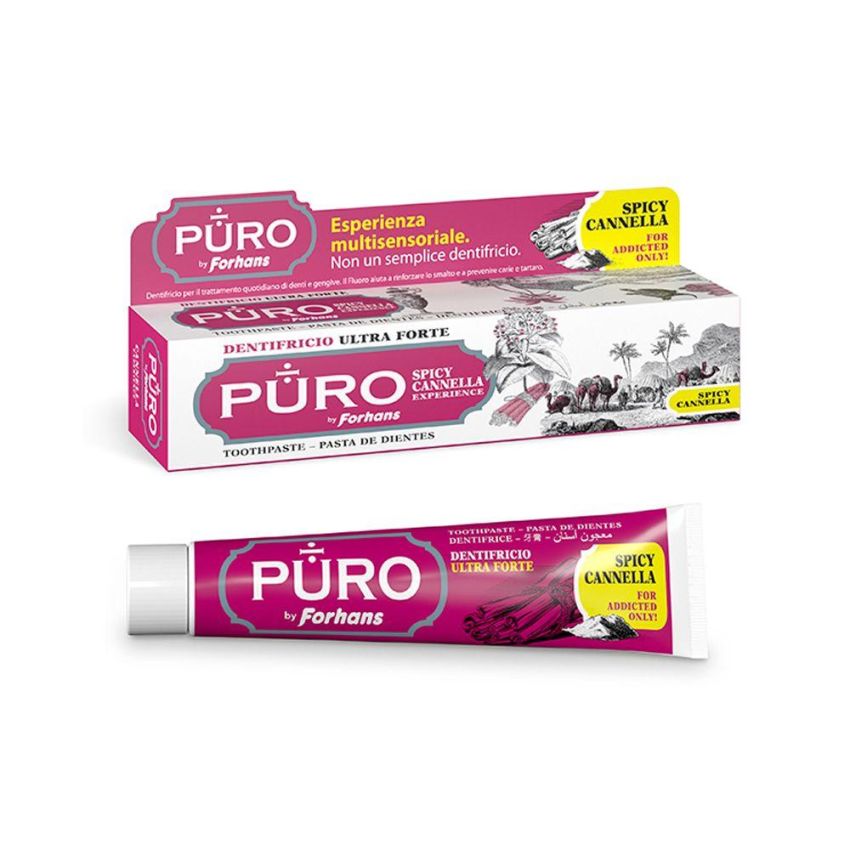 Dentifricio Forhans Pure con Gusto Piccante di Cannella - 75ml