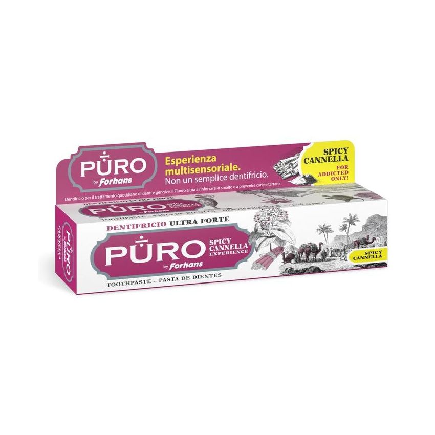 Dentifricio Forhans Pure con Gusto Piccante di Cannella - 75ml