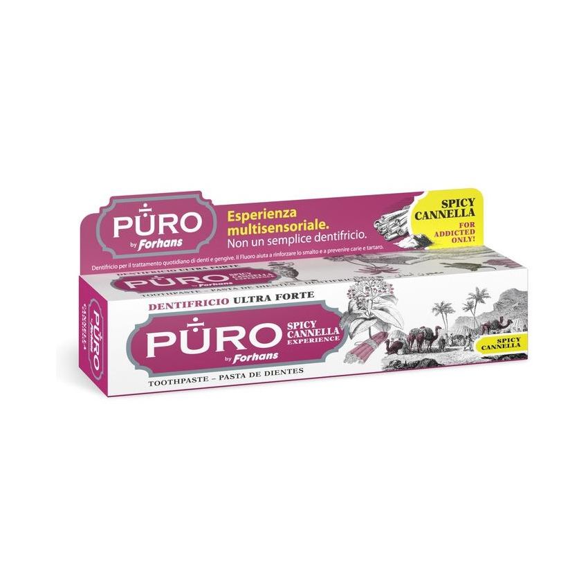Dentifricio Forhans Pure con Gusto Piccante di Cannella - 75ml