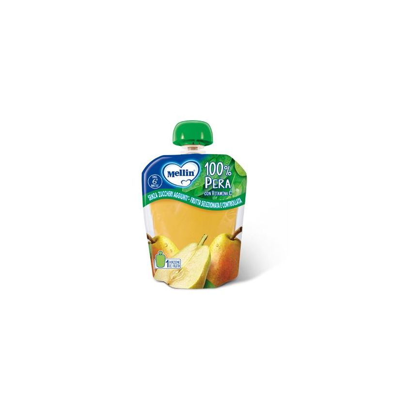 Mellin Merenda Snack Pouch di Pera - 90g