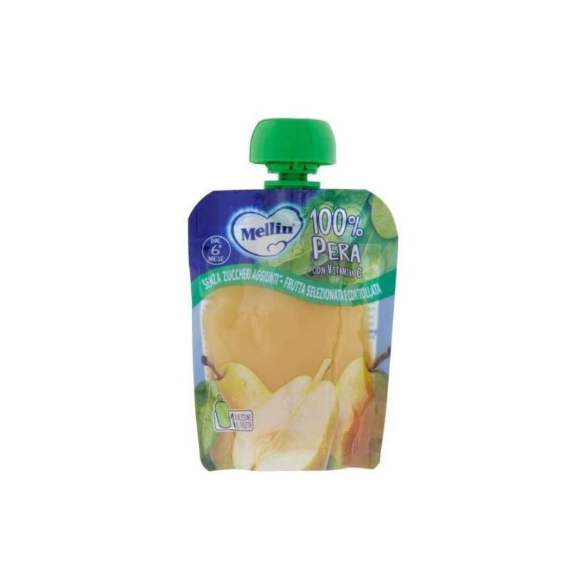 Mellin Merenda Snack Pouch di Pera - 90g