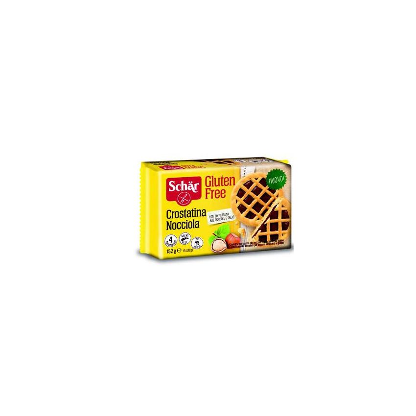 Schar Crostatina alla Nocciola - Pacchetto da 4 Pezzi, 38g ciascuno