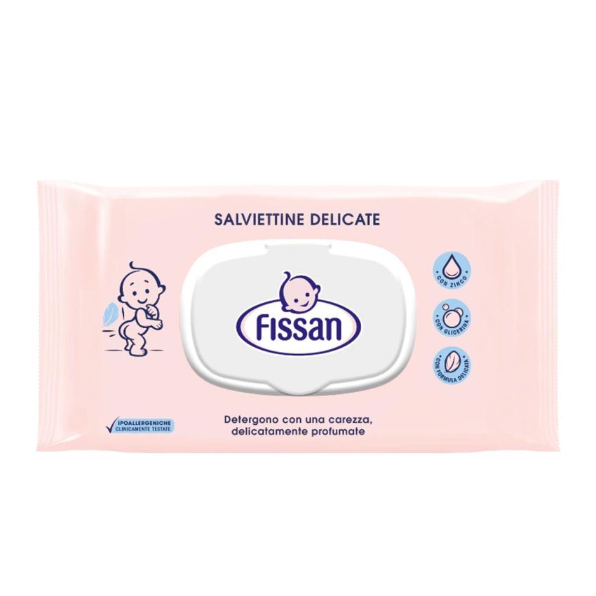 Fissan Delicate Baby Wipes, 65 Count