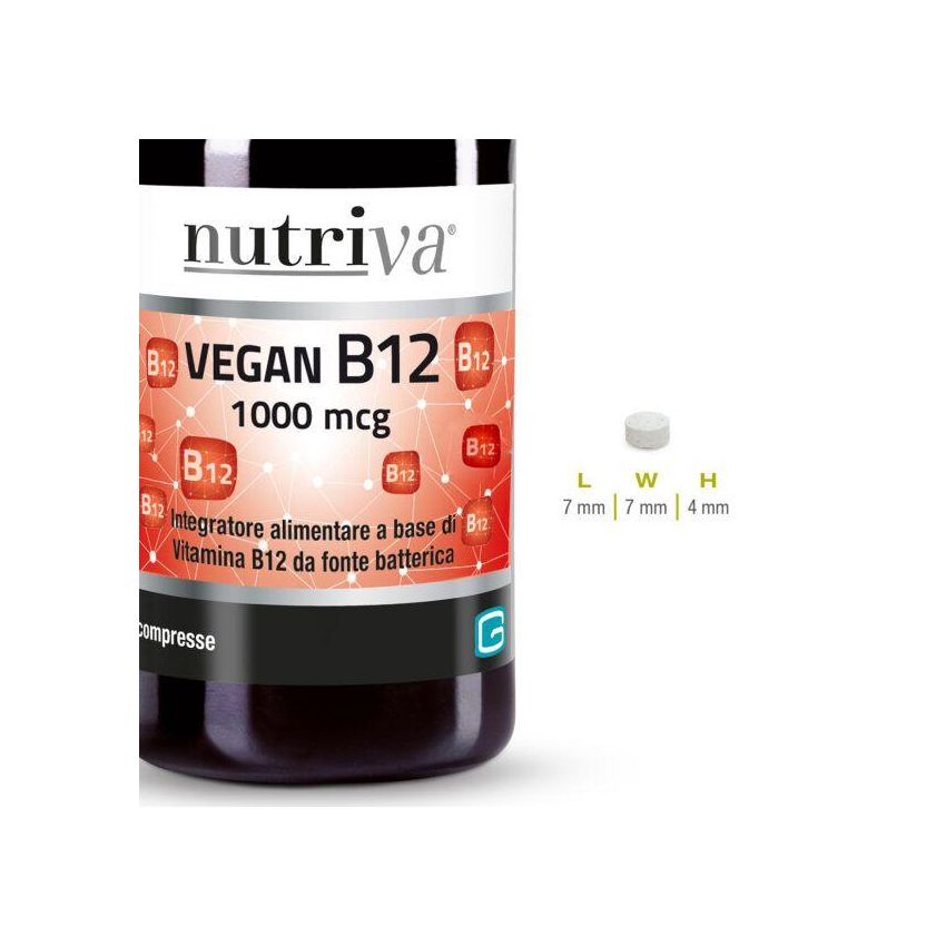Nutriva Vegan B12 Supplemento - 60 Compresse