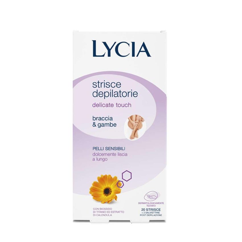 Lycia Delicate Touch - Strisce Depilatorie per Braccia e Gambe